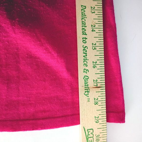 Catherines Open Front Lightweight Cardigan Hot Pink 3/4 Sleeves 3X - Picture 7 of 7